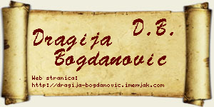 Dragija Bogdanović vizit kartica